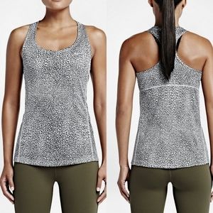 Nike Crackle Miller Black Dri Fit Running Tank Top
